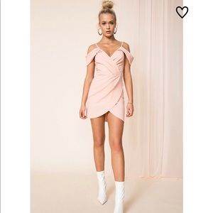 Beautiful blush dress by Superdown, NWT. Purchased off of Revovlve.com